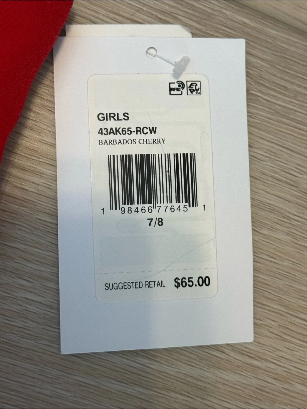 abercrombie kids Bright Red Girls Dress NWT